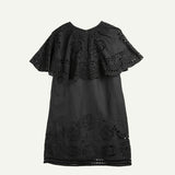 Sea NY LULA EMBROIDERY SLEEVELESS MINI DRESS, Black