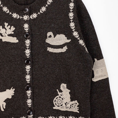 Sea NY MARGEURITE CARDIGAN, Coffee