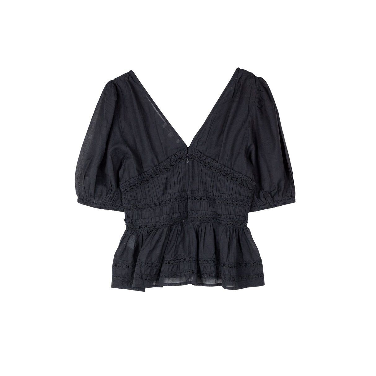 Sea NY NOMI SOLID V-NECK TOP, Black