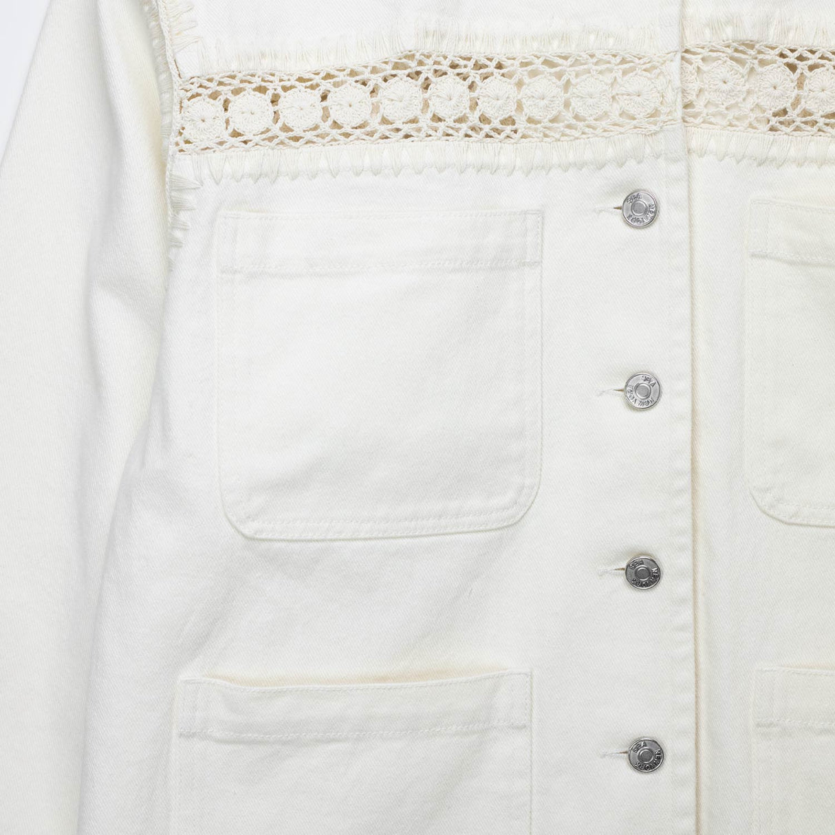 Sea NY STASIA DENIM JACKET, Cream