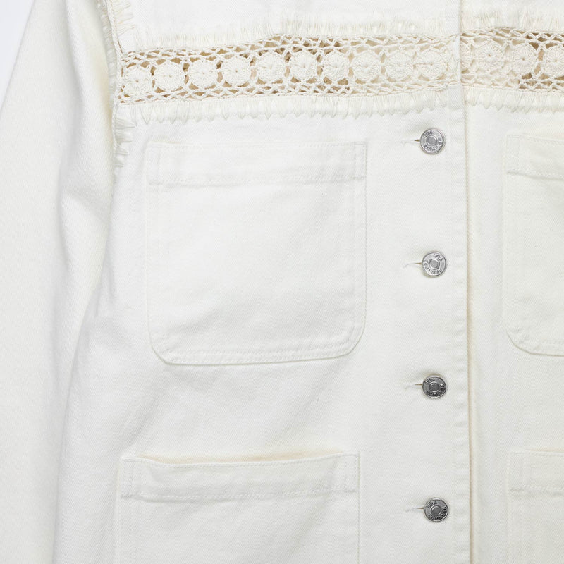 Sea NY STASIA DENIM JACKET, Cream