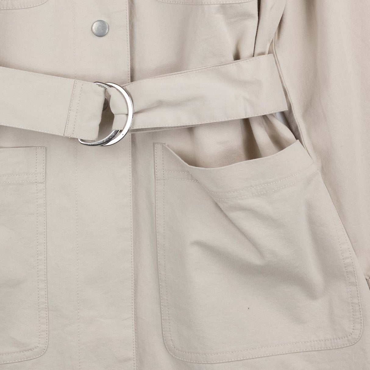 Sea NY ADELE SPORTSWEAR BELTED JACKET, Oat