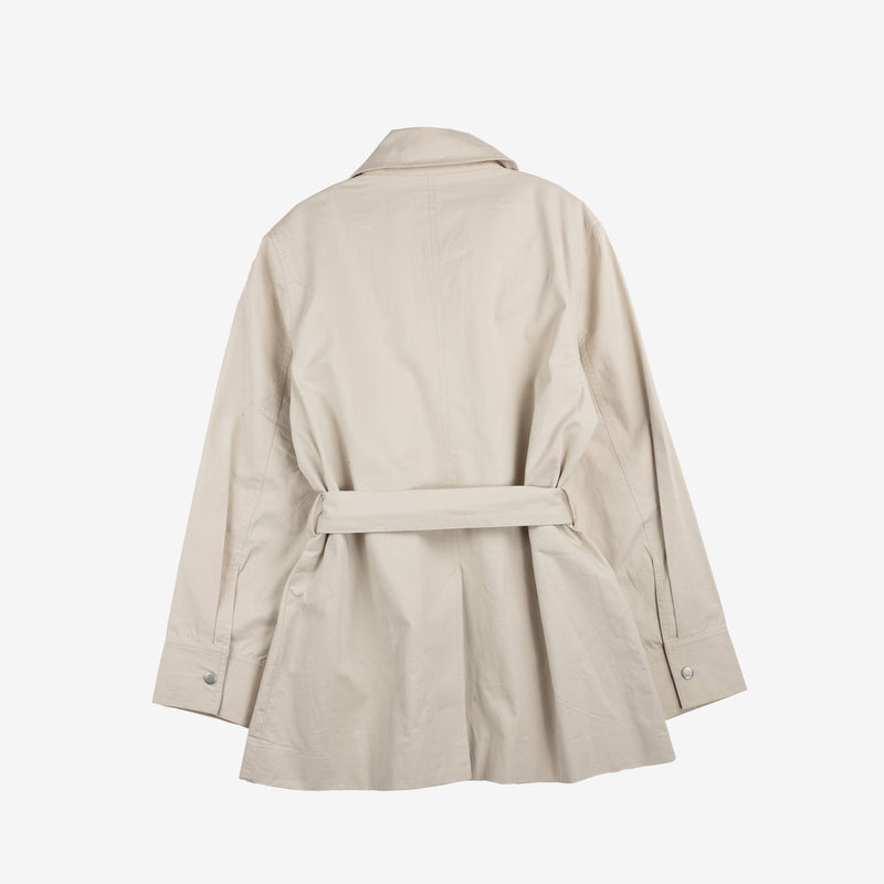 Sea NY ADELE SPORTSWEAR BELTED JACKET, Oat