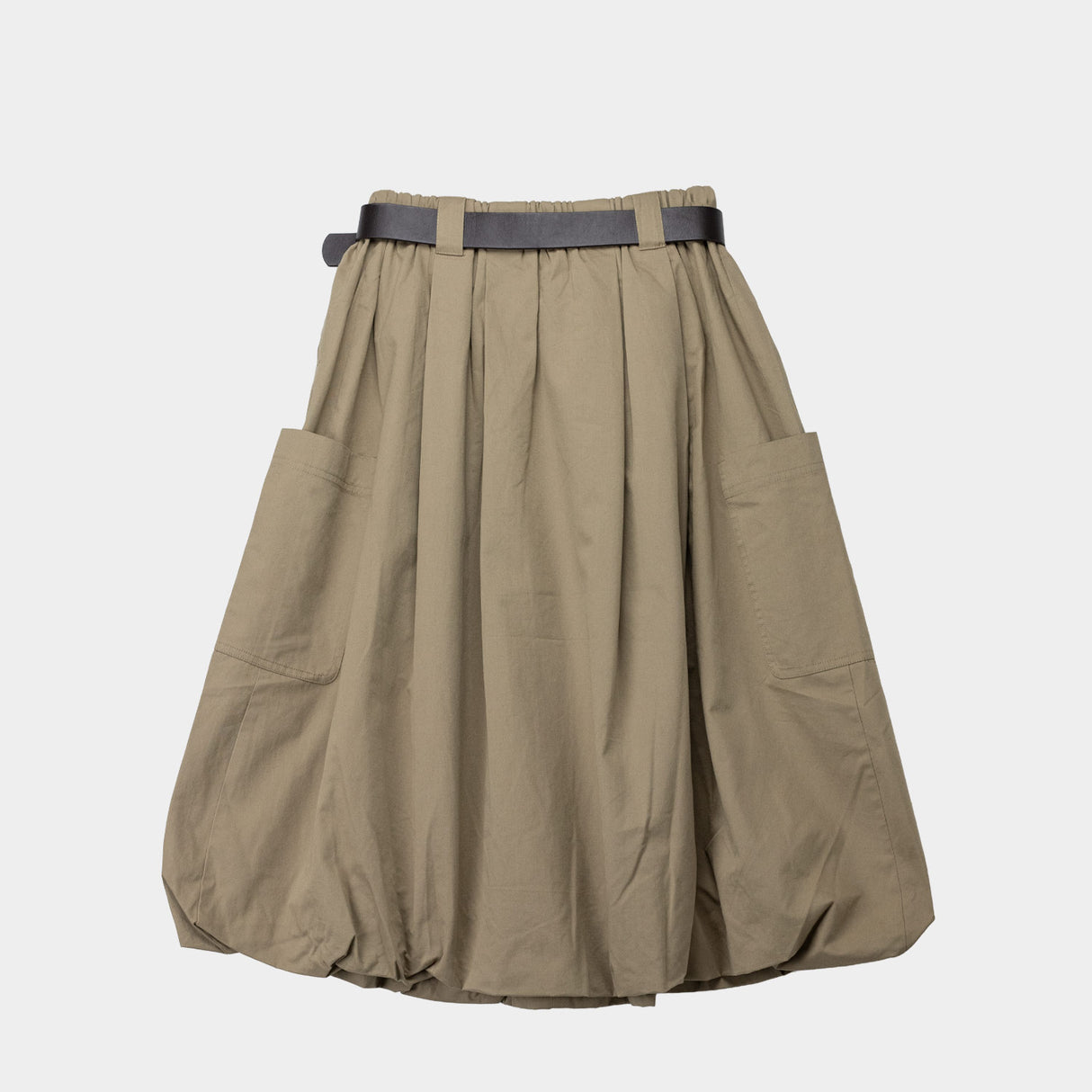 Sea NY SULLIVAN BELTED BUBBLE SKIRT, Camel