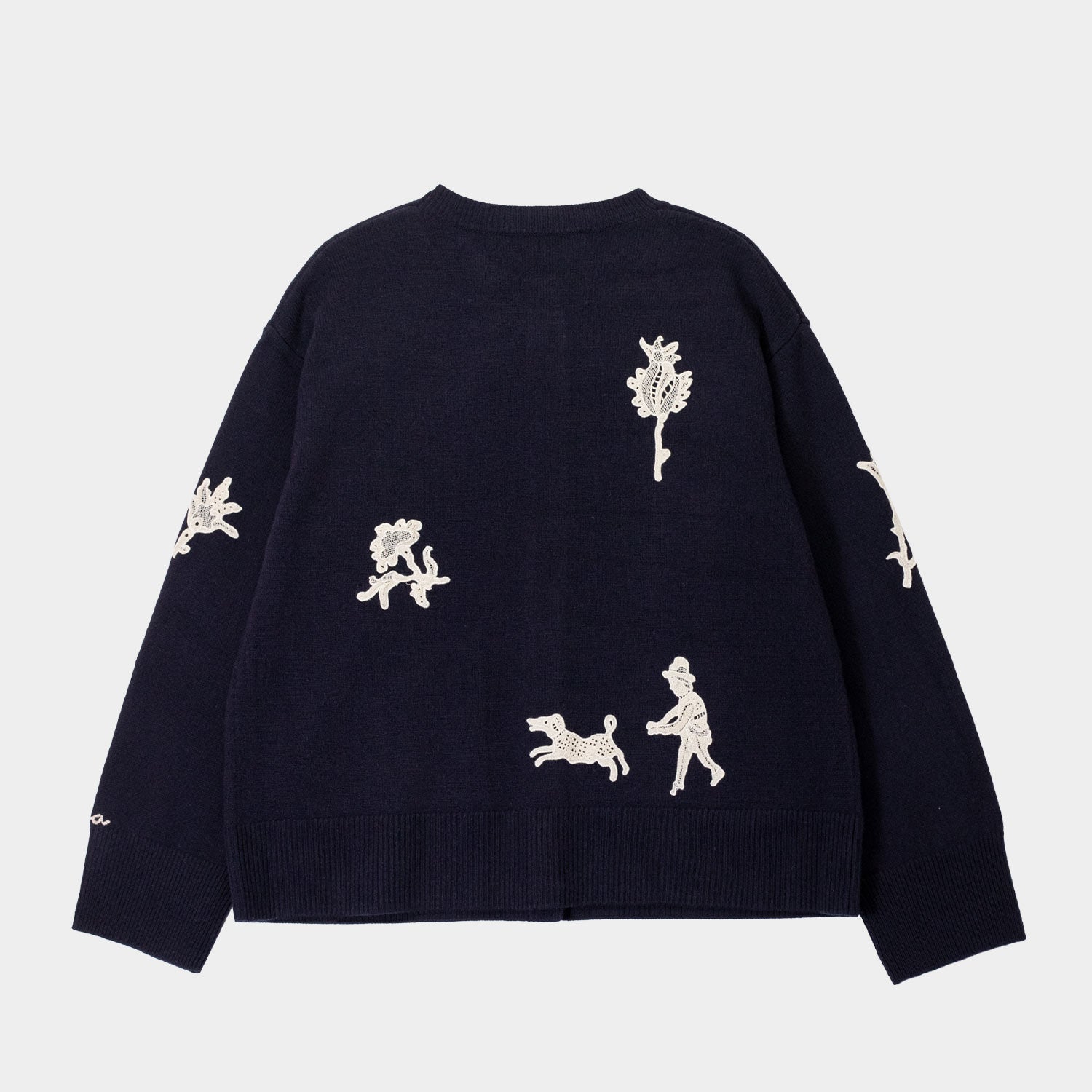 Sea NY MIKA APPLIQUE CARDIGAN, Navy – Beamhill