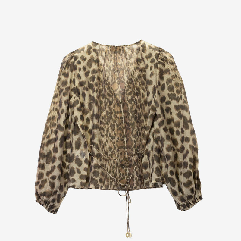 Sea NY CLAUDE PRINT L/S TOP, Cream