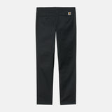 Carhartt WIP SID PANT LAMAR, Black Rinsed