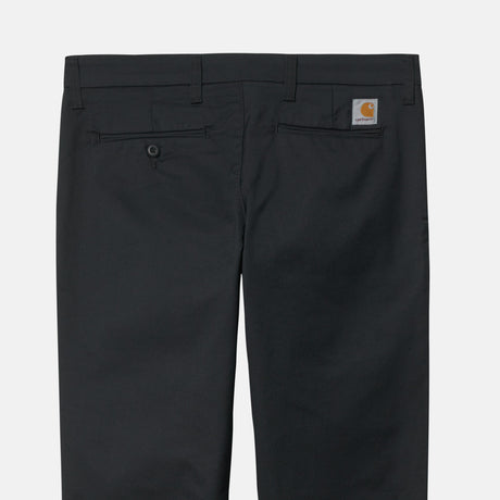 Carhartt WIP SID PANT LAMAR, Black Rinsed