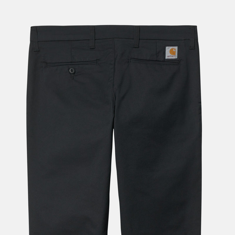 Carhartt WIP SID PANT LAMAR, Black Rinsed