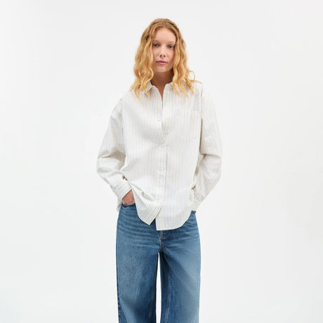 Skall Studio EDGAR SHIRT, Yellow/Blue Stripe