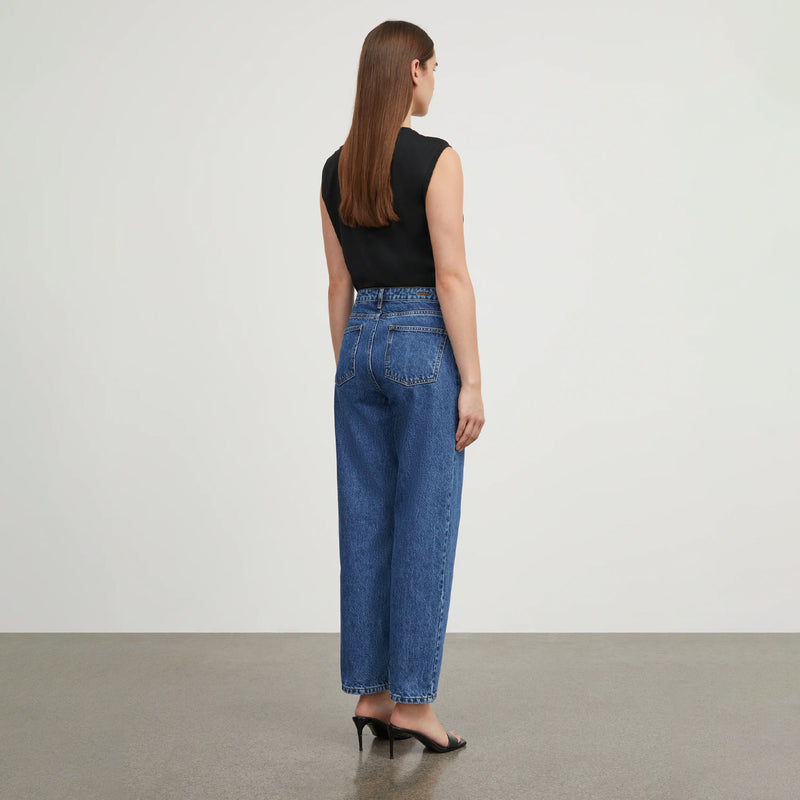 Skall Studio ALLISON CROPPED JEANS, Mid Blue