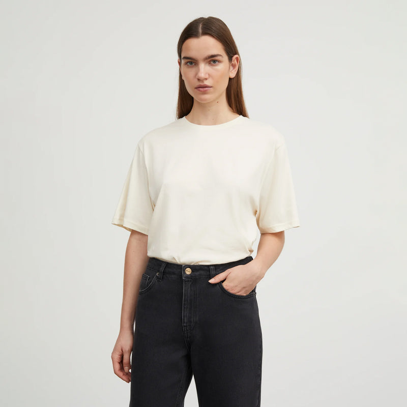 Skall Studio ANDY OVERSIZE TEE, Light Cream