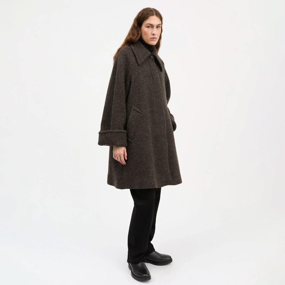 Skall Studio BEATE COAT, Brown/Black
