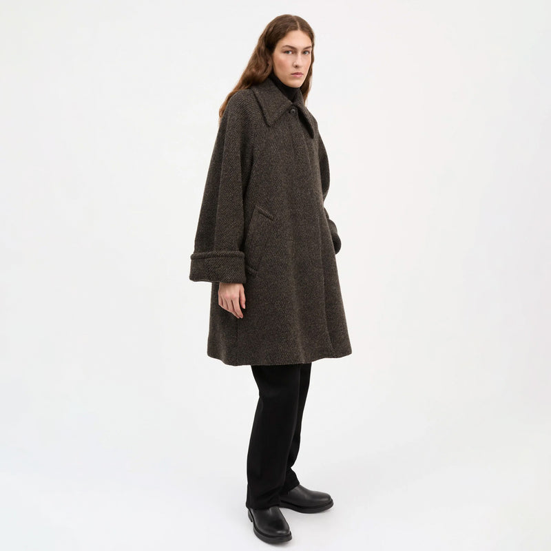 Skall Studio BEATE COAT, Brown/Black