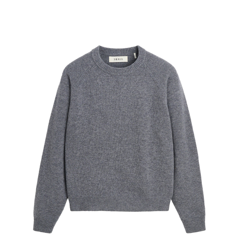 Skall Studio DREW O-NECK, Stone Melange