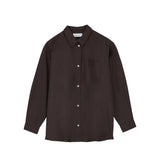 Skall Studio EDGAR SHIRT, Dark Brown