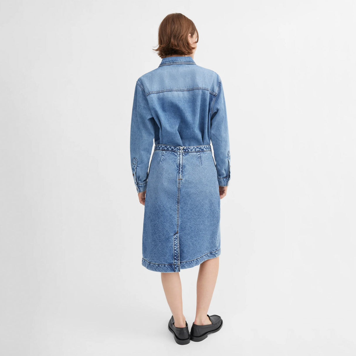 Skall Studio MILLINGTON SHIRT, Worn Mid Blue