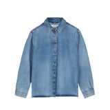 Skall Studio MILLINGTON SHIRT, Worn Mid Blue