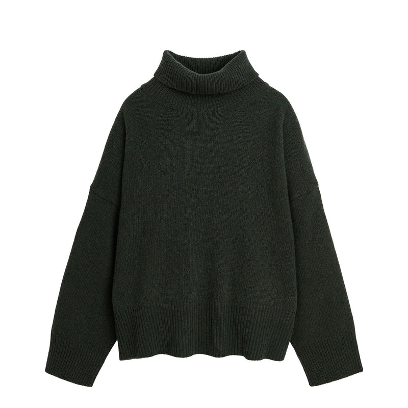 Skall Studio SILENE T-NECK, Dark Green