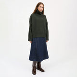Skall Studio SILENE T-NECK, Dark Green