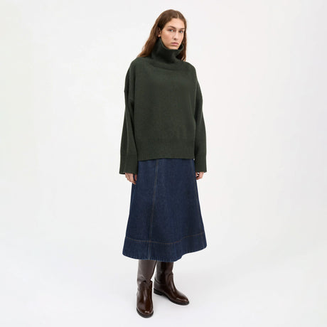 Skall Studio SILENE T-NECK, Dark Green