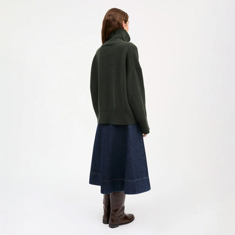 Skall Studio SILENE T-NECK, Dark Green