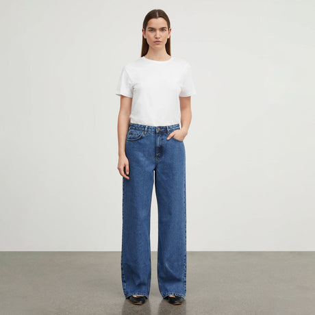 Skall Studio WILLOW WIDE JEANS, Mid Blue