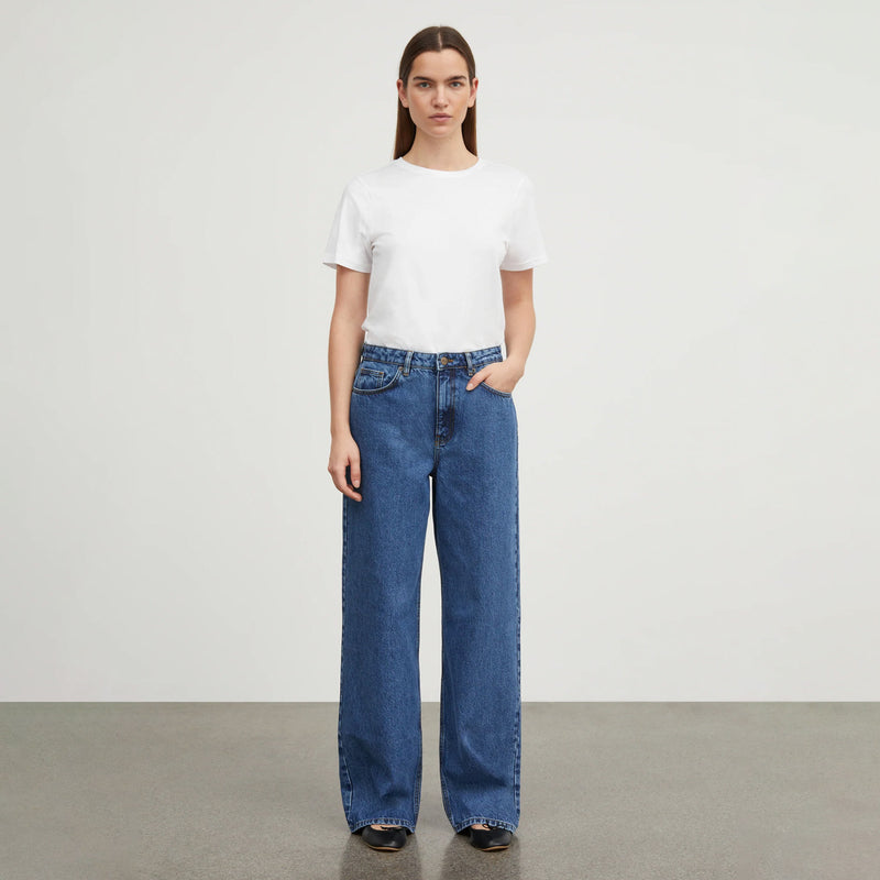 Skall Studio WILLOW WIDE JEANS, Mid Blue