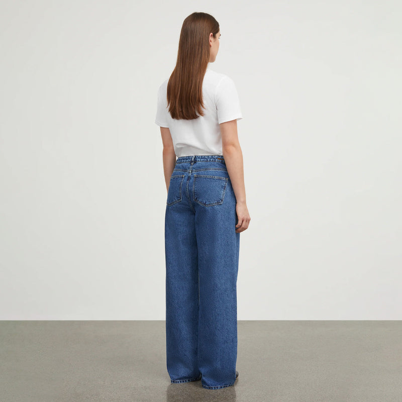 Skall Studio WILLOW WIDE JEANS, Mid Blue