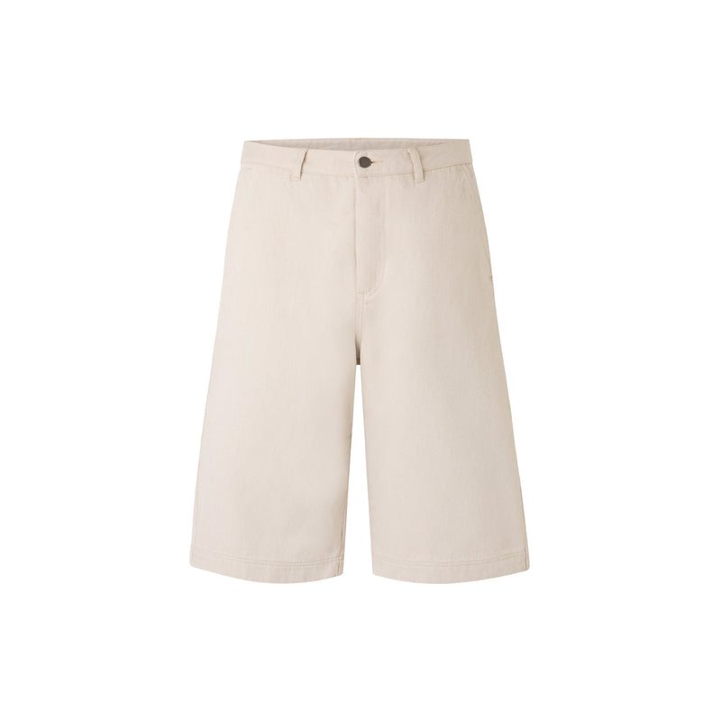 White shorts on a white background