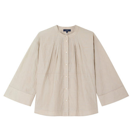 Beige shirt on a white background