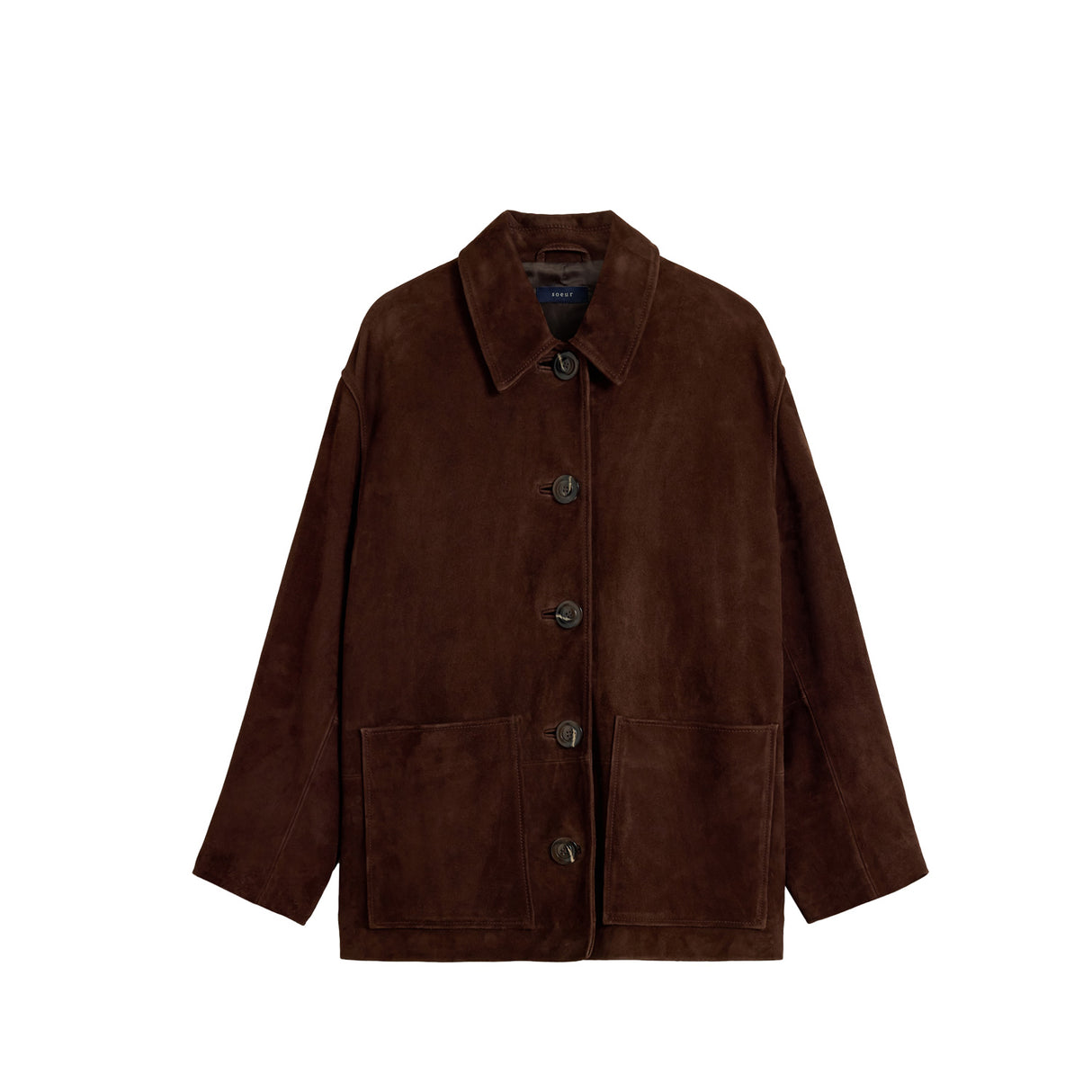 Soeur VINCENZO LEATHER JACKET, Ebony