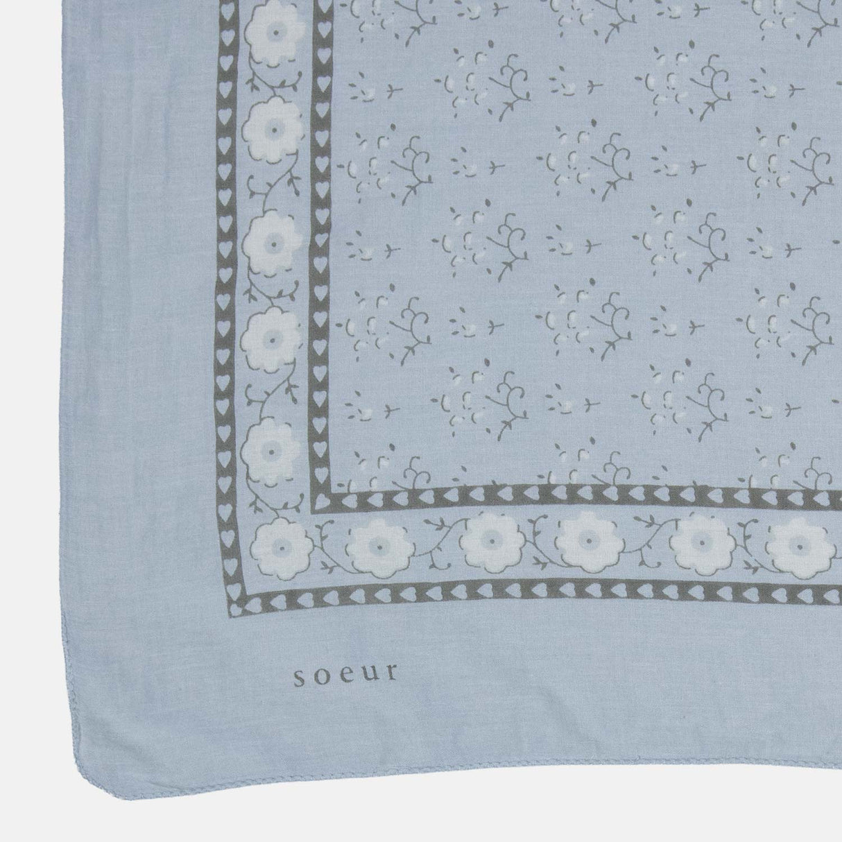 Soeur FOULARD CLASSIQE SCARF, Gris Clair