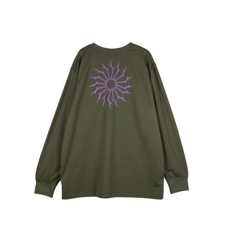 South2 West8 LS ROUND POCKET TEE, Green - Image 2