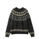 South2 West8 MOHAIR CREW NECK SWEATER, Black