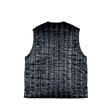 South2 West8 QUILTED CREW NECK VEST, Black - Image 2
