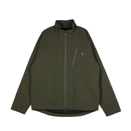 South2 West8 S.L. ZIPPED TRAIL SHIRT, Olive - Image 1