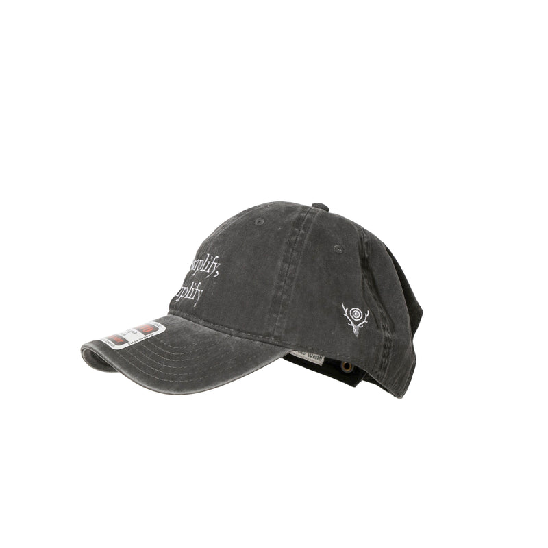 South2 West8 STRAP BACK CAP, Black