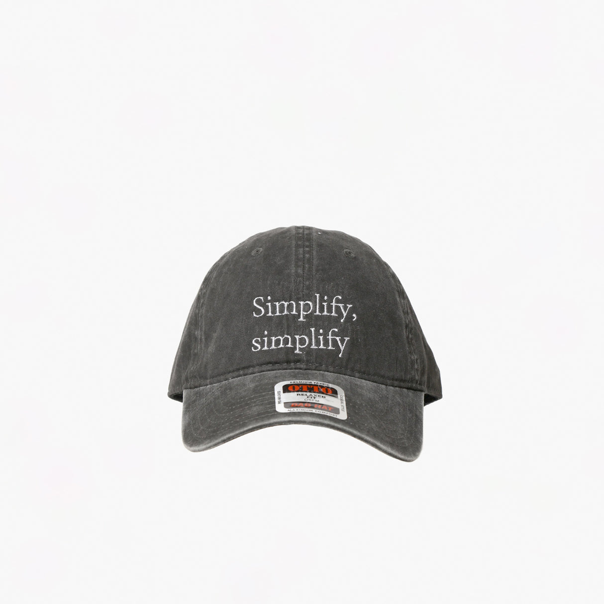 South2 West8 STRAP BACK CAP, Black