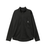 South2 West8 ZIP POCKET PULLOVER SHIRT, Black