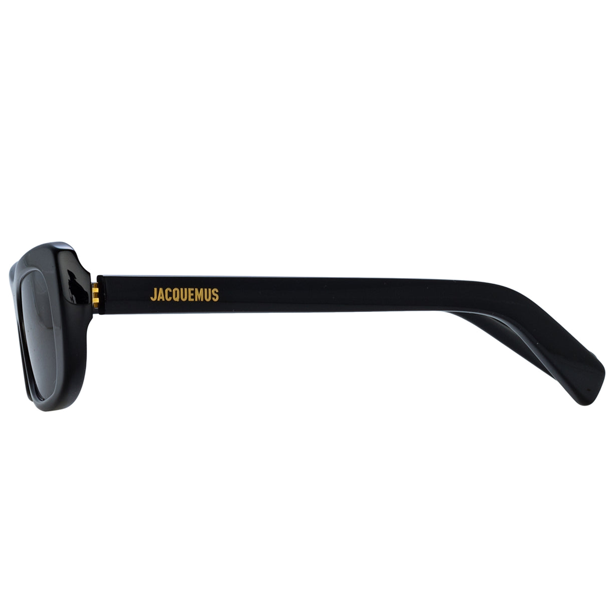Linda Farrow X Jacquemus CAPRI SUNGLASSES, Black/Yellow Gold/Grey