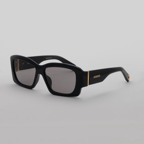 Linda Farrow X Jacquemus CROISIERE SUNGLASSES, Black/Gold/Grey