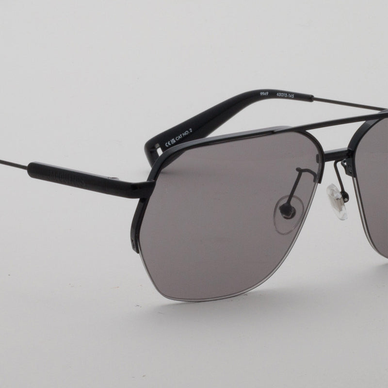 Linda Farrow X Jacquemus AVIADOR SUNGLASSES, Black/Grey