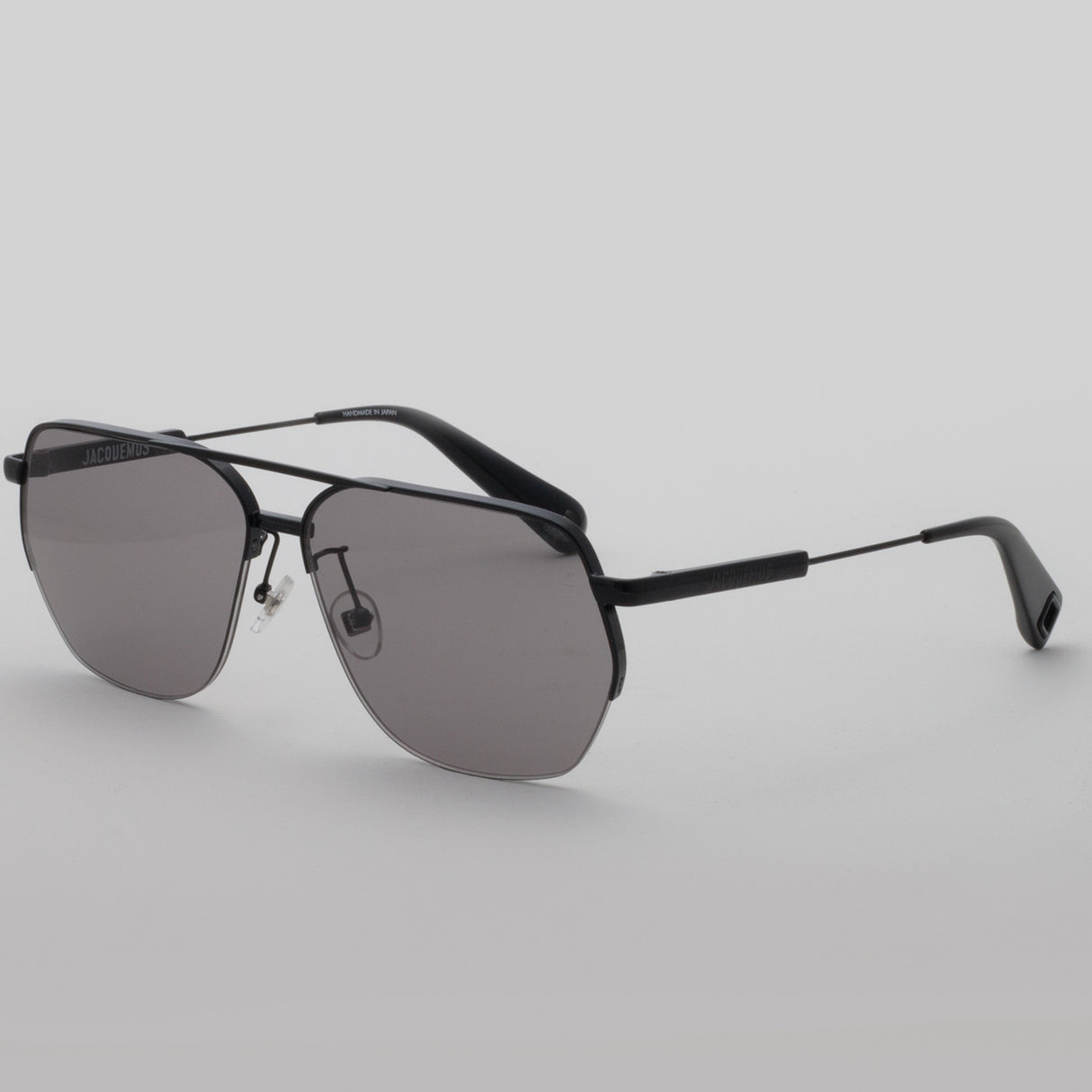 Linda Farrow X Jacquemus AVIADOR SUNGLASSES, Black/Grey