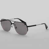Linda Farrow X Jacquemus AVIADOR SUNGLASSES, Black/Grey