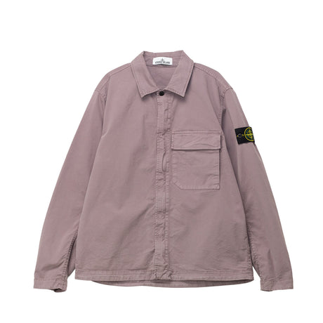 Purple jacket with a patch on a white background