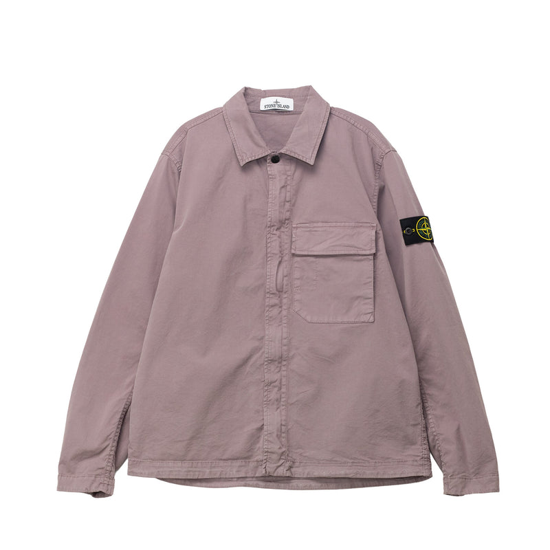 Purple jacket with a patch on a white background