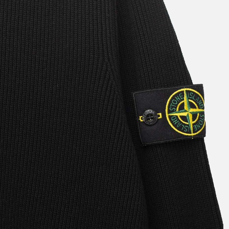 Stone Island 5100124 L/S POLO, Black