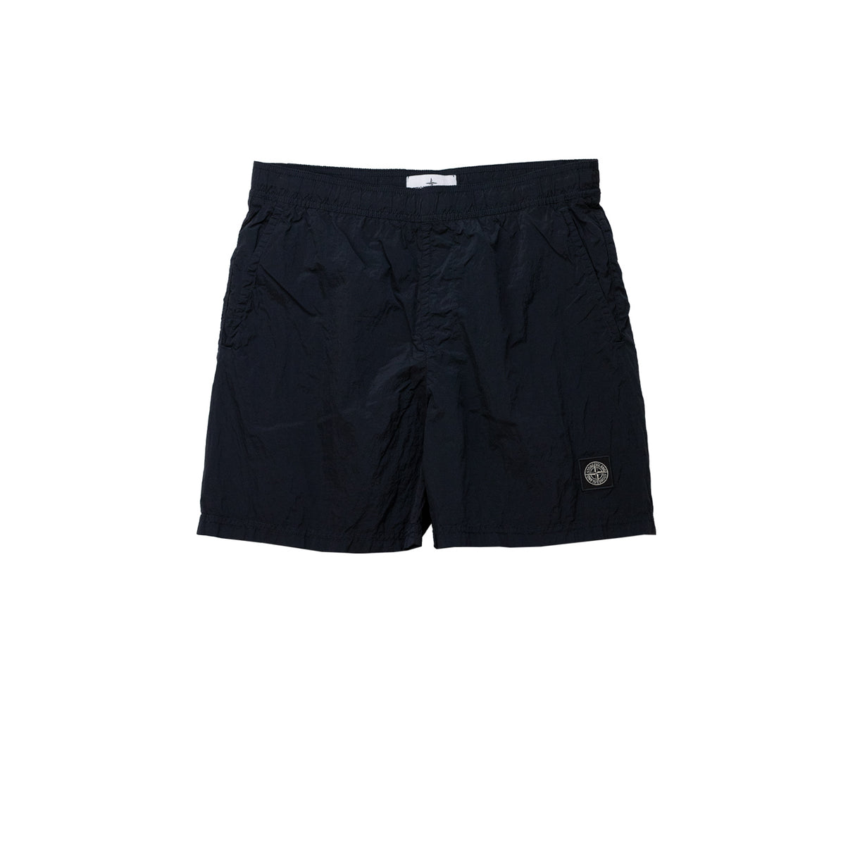 Dark navy shorts on a white background