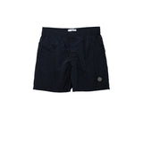 Dark navy shorts on a white background